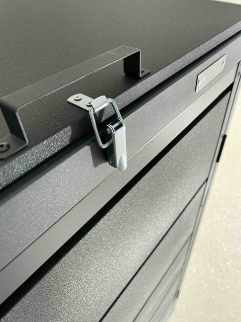 Müllbox verzinkte Stahlelemente korrosionsschutz langlebig