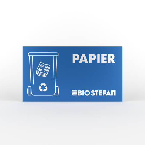 Targa magnetica per cassonetto BIO Stefan da 120l/240l