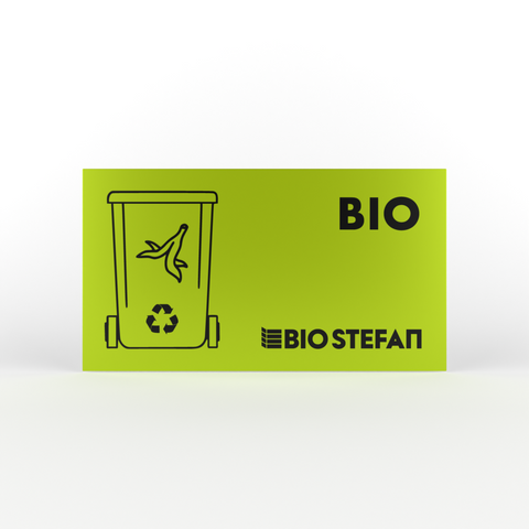 Targa magnetica per cassonetto BIO Stefan da 120l/240l