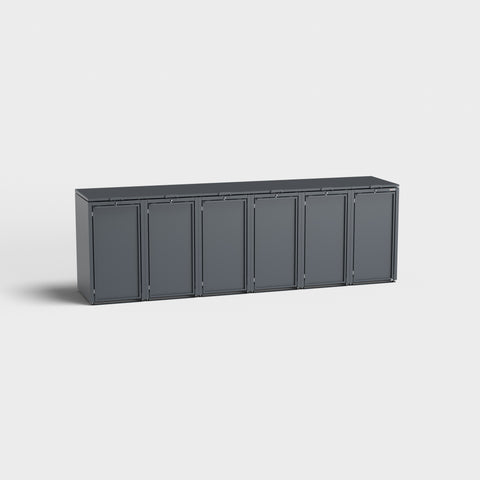 Stahlfred box per bidoni della spazzatura 6er