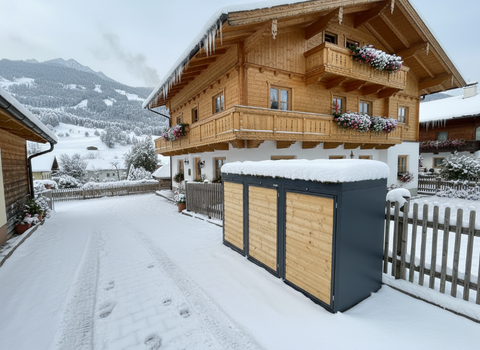 Mülltonnenboxen im Winter – worauf es jetzt ankommt