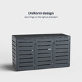 Alubert Waste garbage can box in a uniform design with right-hand door hinge.