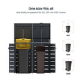 Alubert Garbage can box for 60l, 120l and 240l garbage cans with chain lock.