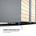 BIO Stefan Waste garbage can box with height-adjustable feet for uneven surfaces.