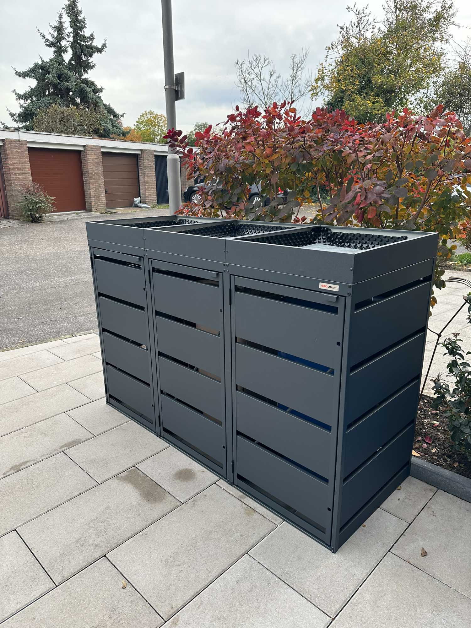 Garbage bin box 3 boxes sets for 120l & 240l bins | BIO Stefan