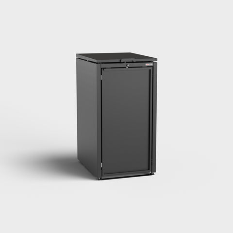 Cutie pentru pubele Stahlfred RAL9005 în negru.