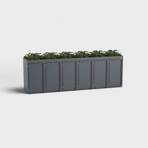 Stahlfred Mülltonnenbox 6er