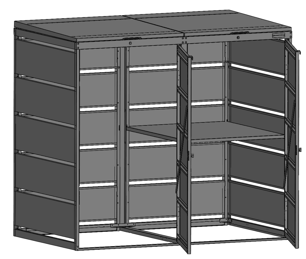 Scrooge 240l Schap Inzet BIO Stefan Schap Opbergbak Box 