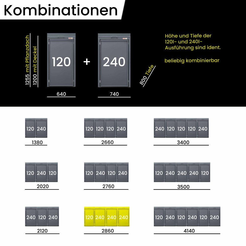 120-240 kombinacija Holzmichl pokrov na tečajih
