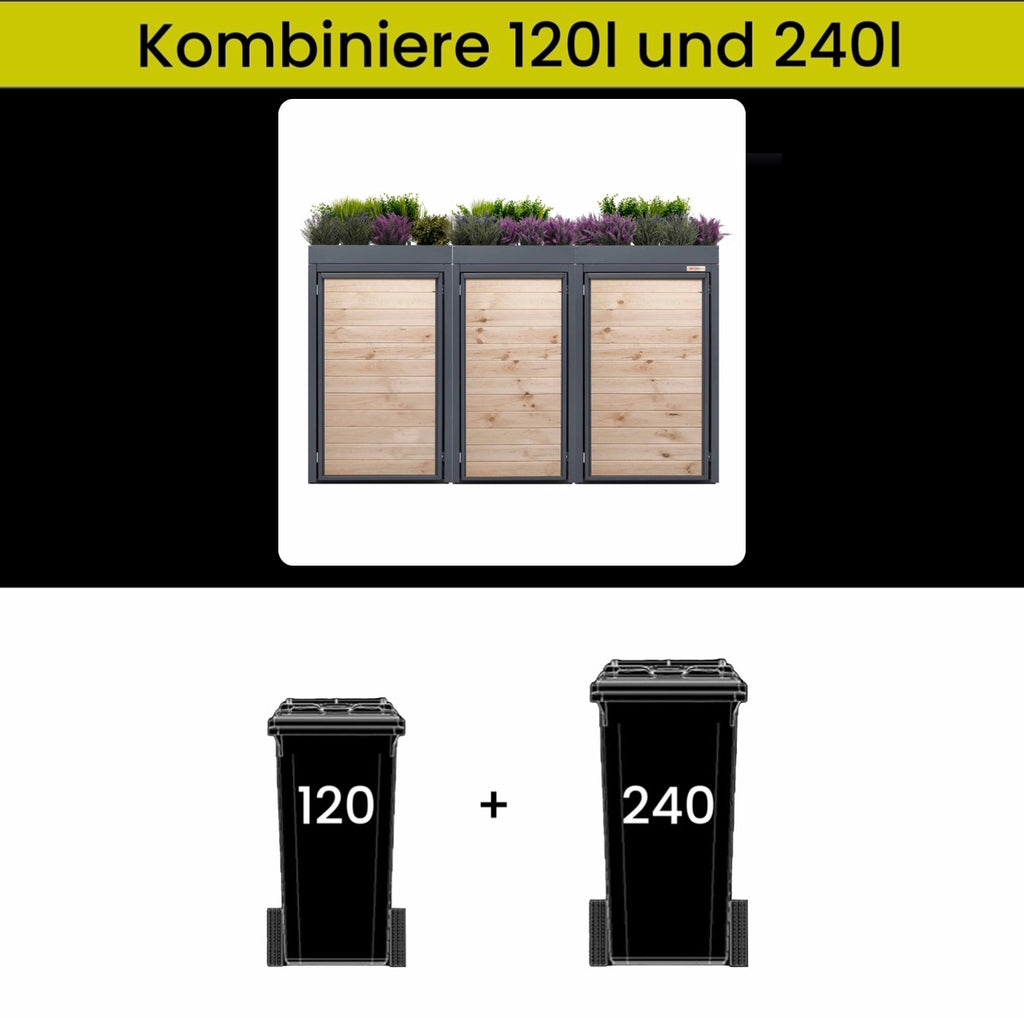 120-240 Holzmichl kombinacija s streho za sajenje